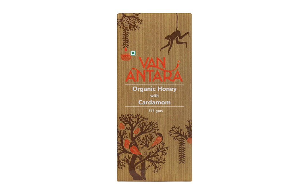 Vanantara Organic Honey with Cardamom   Box  375 grams